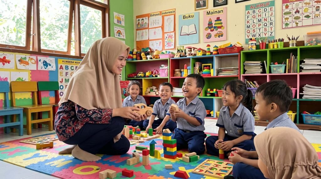 Kompetensi Guru PAUD saat mengajar di kelas